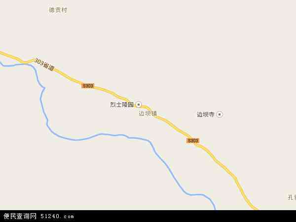 中国西藏自治区昌都地区边坝县边坝镇地图(卫星地图)图片