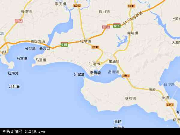 广东省汕尾市城区地图(地图)
