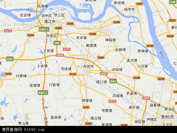 江苏省镇江市丹阳市地图(地图)