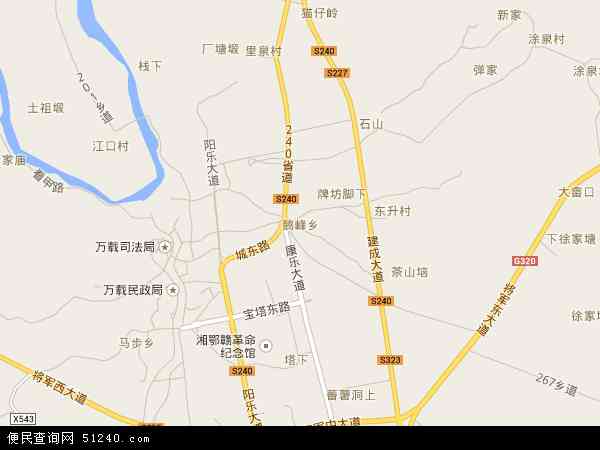 江西省宜春市万载县鹅峰乡地图(地图)