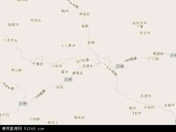 中国广西壮族自治区桂林市资源县瓜里乡地图(卫星地图)图片