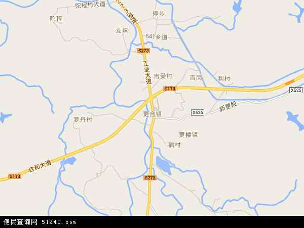 中国广东省佛山市高明区更合镇地图(卫星地图)图片