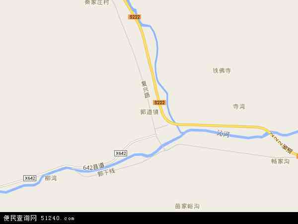 中国山西省长治市沁源县郭道镇地图(卫星地图)图片
