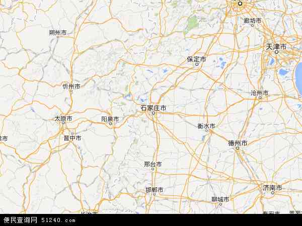中国河北省地图(卫星地图)