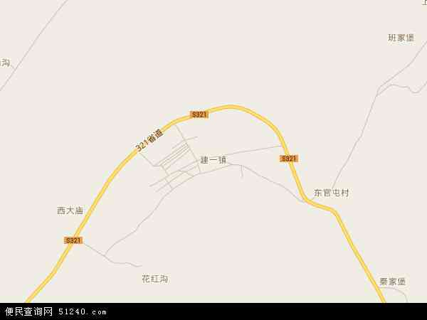 中国辽宁省营口市大石桥市建一镇地图(卫星地图)图片