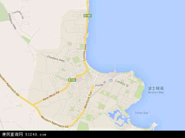 澳大利亚南澳大利亚林肯港地图(卫星地图)