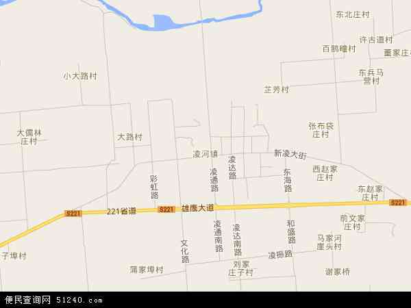 中国山东省潍坊市安丘市凌河镇地图(卫星地图)图片