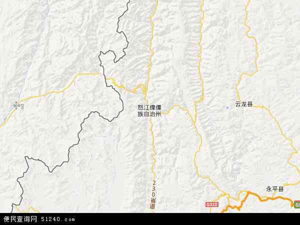 泸水县电子地图图片