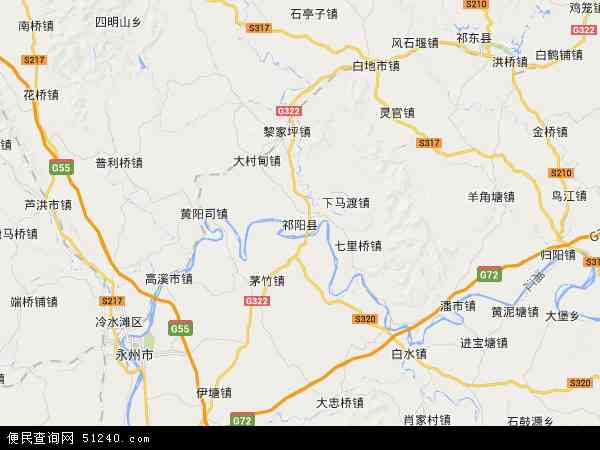 中国 湖南省 永州市 祁阳县 内下乡  内下乡卫星地图 本站收录有:2020图片