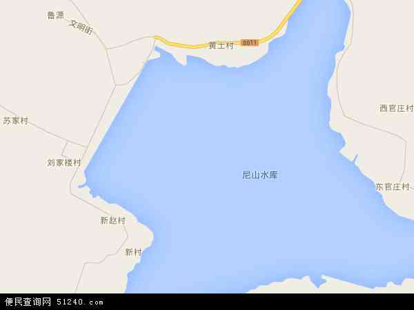 中国山东省济宁市曲阜市尼山镇地图(卫星地图