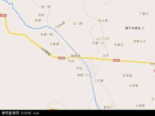 中国云南省保山市隆阳区蒲缥镇地图(卫星地图)图片