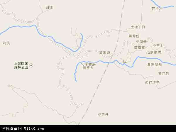 中国贵州省六盘水市水城县勺米镇地图(卫星地图)图片