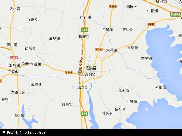 泗洪县卫星地图