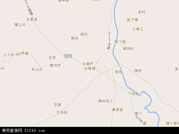 中国江西省抚州市广昌县头陂镇地图(卫星地图)图片