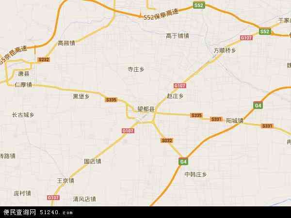 中国河北省保定市望都县地图(卫星地图)图片
