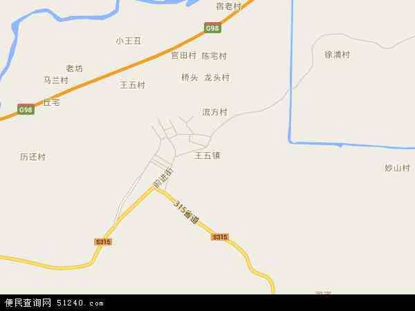 海南省省直辖县级行区划儋州市王五镇地图(地图)