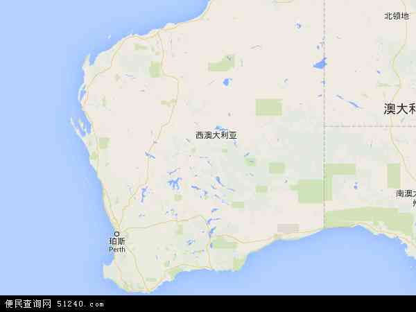 澳大利亚西澳大利亚地图(卫星地图)图片