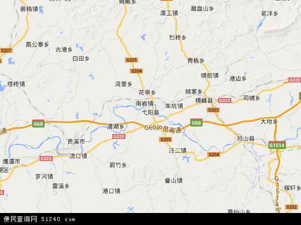 江西省上饶市弋阳县地图(地图)