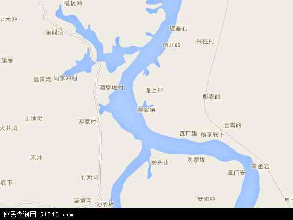 中国湖南省娄底市新化县游家镇地图(卫星地图
