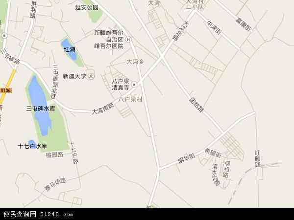 中国新疆维吾尔自治区乌鲁木齐市天山区延安路地图(卫星地图)图片