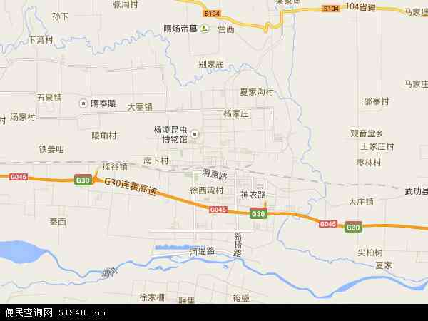 杨陵区地图 - 杨陵区卫星地图 - 杨陵区高清航拍