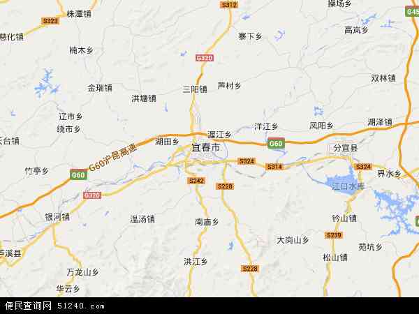 江西省宜春市袁州区地图(地图)