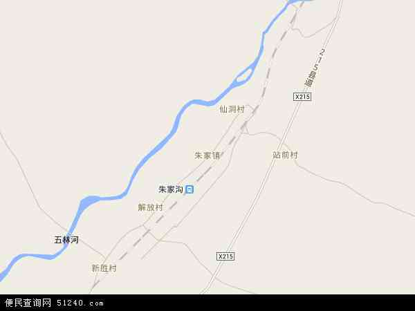 中国黑龙江省牡丹江市林口县朱家镇地图(卫星地图)图片