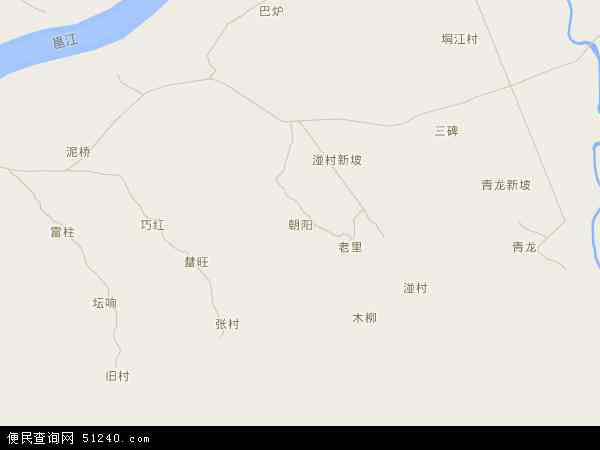 中国广西壮族自治区南宁市兴宁区朝阳地图(卫星地图)