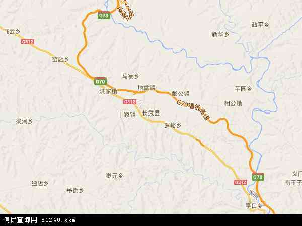陕西省咸阳武县地图(地图)
