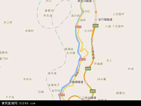 中国贵州省遵义市桐梓县大河镇地图(卫星地图)图片