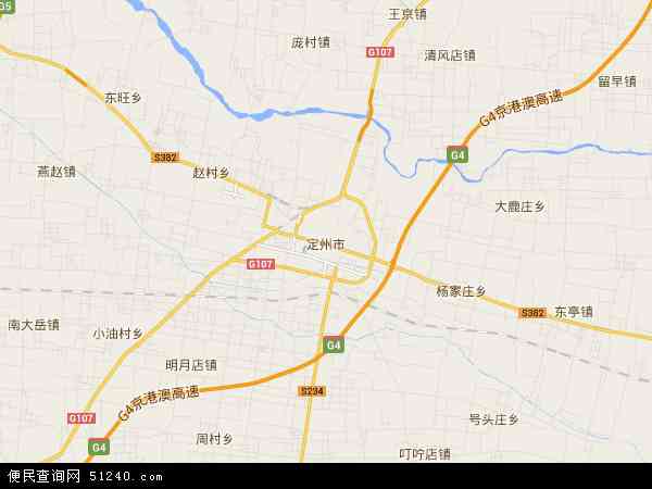 河北省保定市定州市地图(地图)