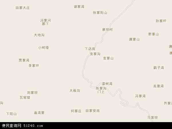 中国甘肃省陇南市成县店村镇地图(卫星地图)图片