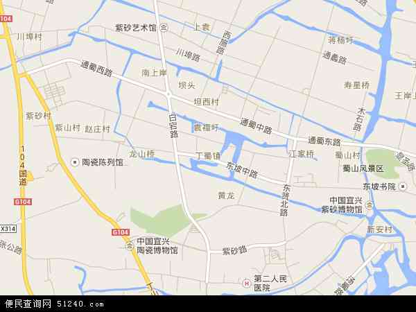 丁蜀镇卫星地图