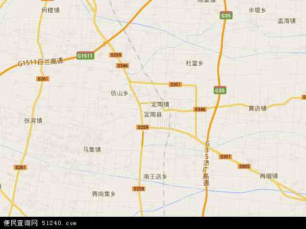 中国山东省菏泽市定陶县地图(卫星地图)图片
