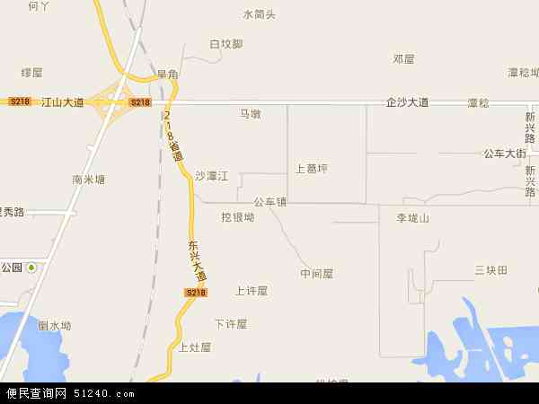中国广西壮族自治区防城港市港口区公车镇地图(卫星地图)图片