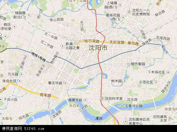辽宁省沈阳市和平区地图(地图)