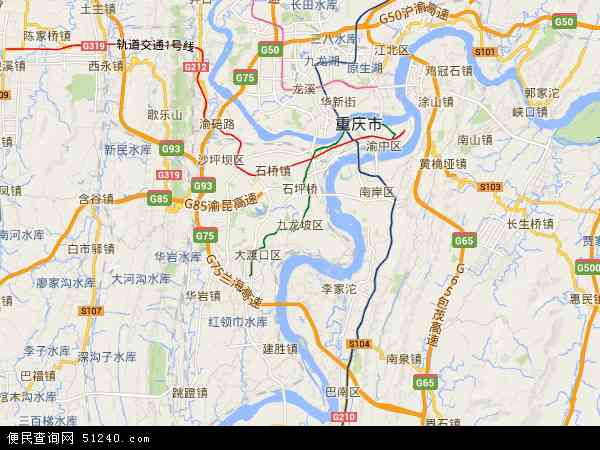 九龙坡区电子地图图片