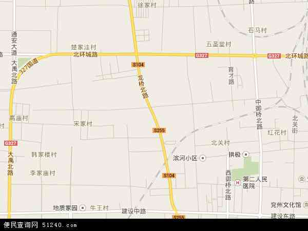 山东省济宁市兖州市龙桥地图(地图)