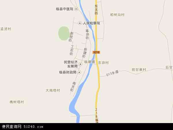 中国山西省吕梁市临县临泉镇地图(卫星地图)图片