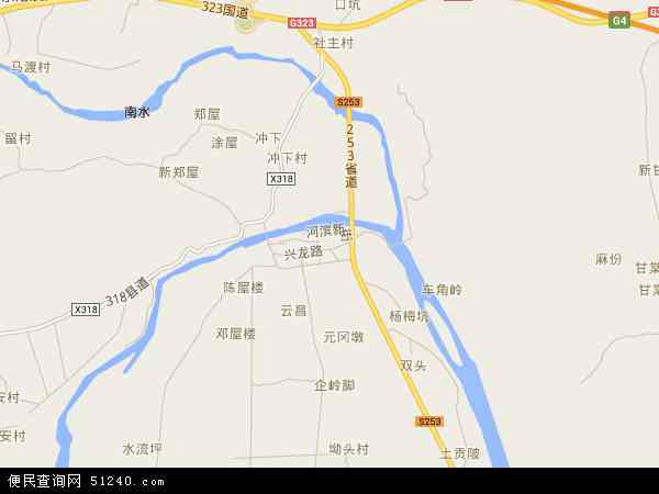 中国广东省韶关市武江区龙归镇地图(卫星地图)图片