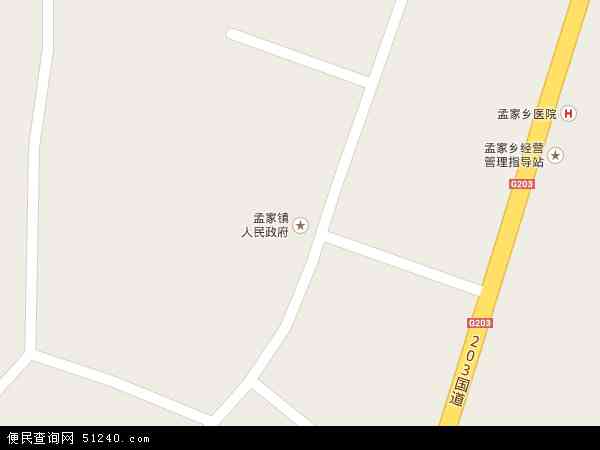 中国辽宁省沈阳市法库县孟家镇地图(卫星地图)图片
