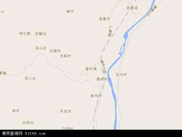 中国四川省德阳市什邡市蓥华镇地图(卫星地图)图片