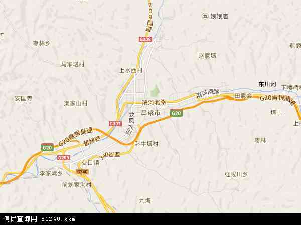 中国山西省吕梁市石楼县裴沟乡地图(卫星地图)图片