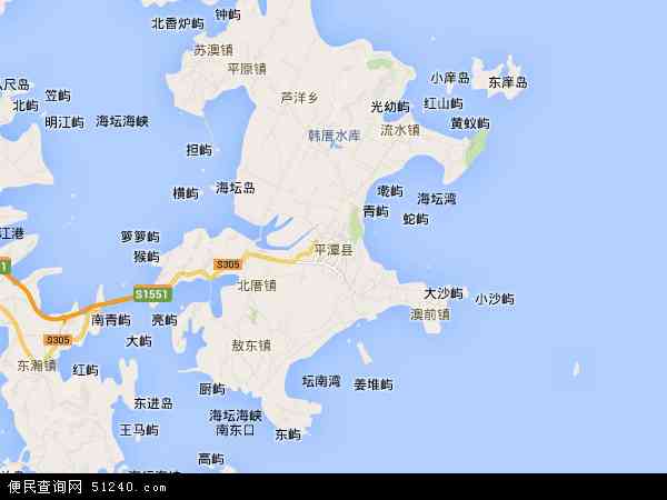 平潭县卫星地图