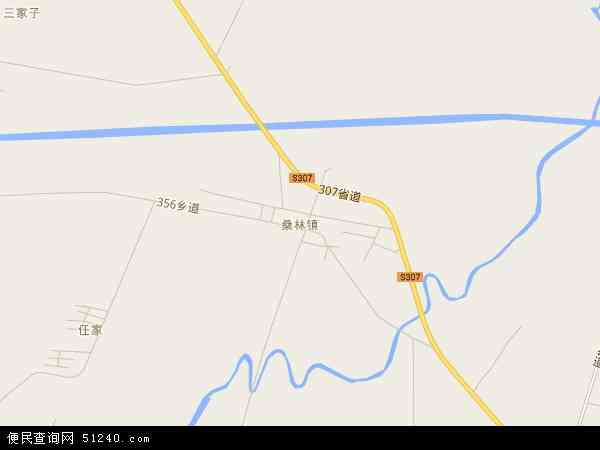 中国辽宁省鞍山市台安县桑林镇地图(卫星地图)图片