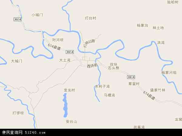中国重庆市合川区三庙镇地图(卫星地图)图片