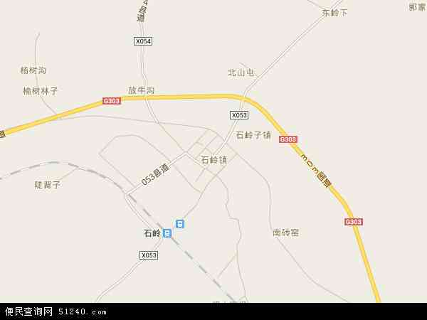  吉林省 四平市 铁东区 石岭镇  本站收录有:2020石岭镇地图