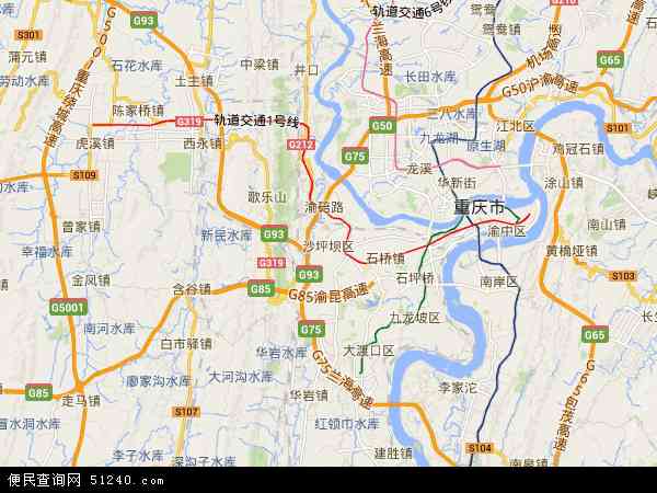 重庆市沙坪坝区地图(地图)