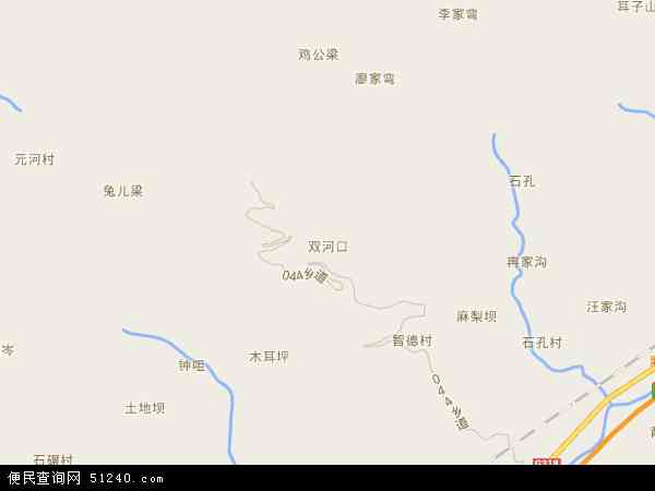 双河口电子地图图片