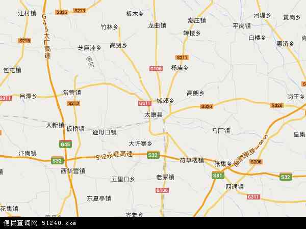 河南省周口市太康县地图(地图)
